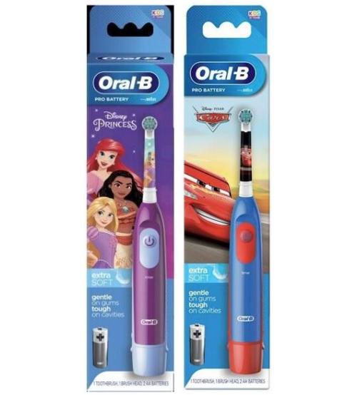 Braun DB5 Kids Oral-B Battery Powered Kids Electric Toothbrush Cars or Princesses Characters